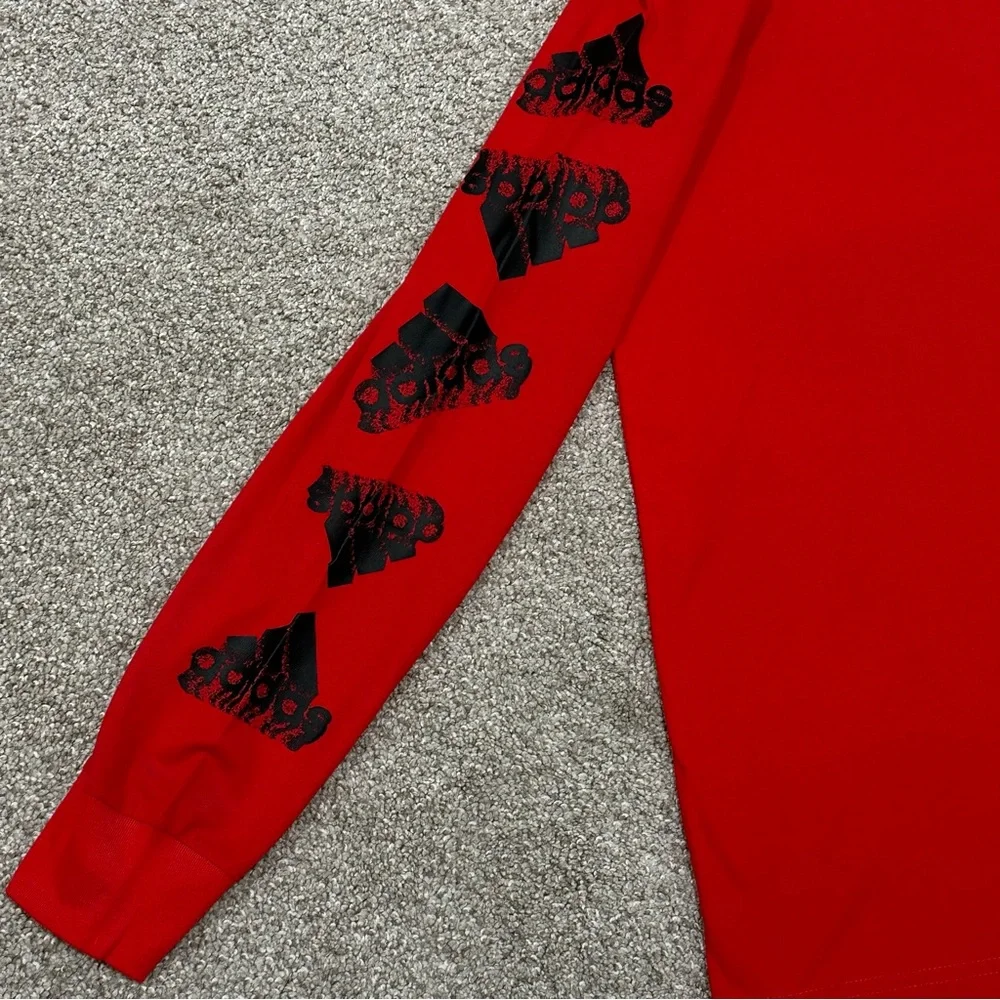 Adidas Boys Long Sleeve Hooded Tee and Jogger Pants Set